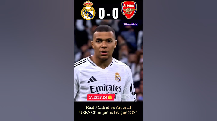 Real Madrid vs Arsenal UEFA Champions League 2024 ❤‍🔥⚽ #football #mbappe #soccer #shortsfeed #shorts