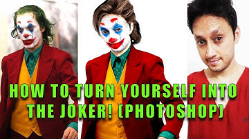 How to turn yourself into the Joker! (Photoshop) Photoshop cc 2019 editing