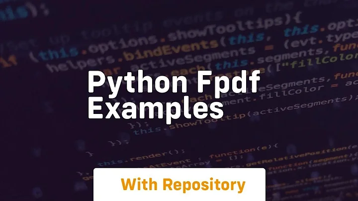 python fpdf examples