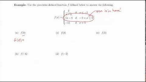 Module 2: Evaluating a Piecewise-Defined Function
