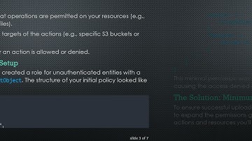 How to Set the Minimum Permissions for S3 File Upload Access