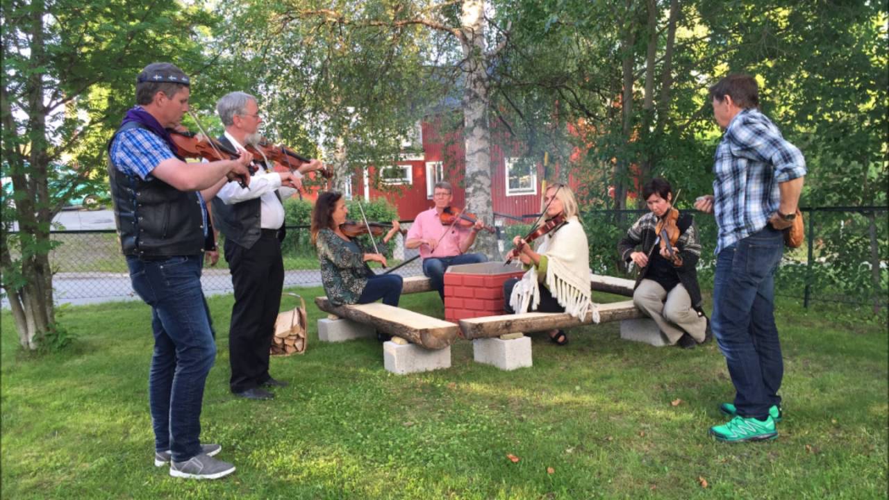 Spelmansmiddag Hembygdsdagarna 2016 hos Risfjells Sameslöjd i Vilhelmina