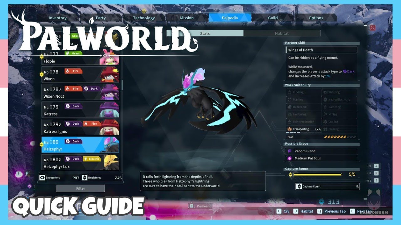 Where To Catch Helzephyr In Palworld *1.0 Update* | Location Quick