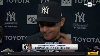 Aaron Boone breaks down 3-2 loss to the White Sox