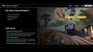 RAILOO CONNECT | PNR Checker | Python Django project | Basic HTML and CSS | ASWIN SANDEEP