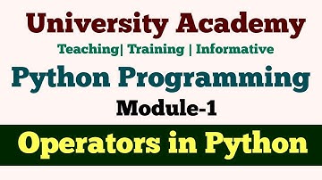 PP5: Operators in Python | Arithmetic,Comparison ,Logical,Assignment, Membership ,identity Operators