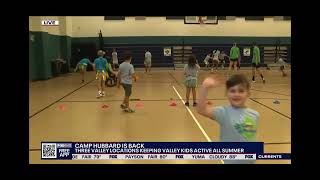 We love when the news visits Camp Hubbard!