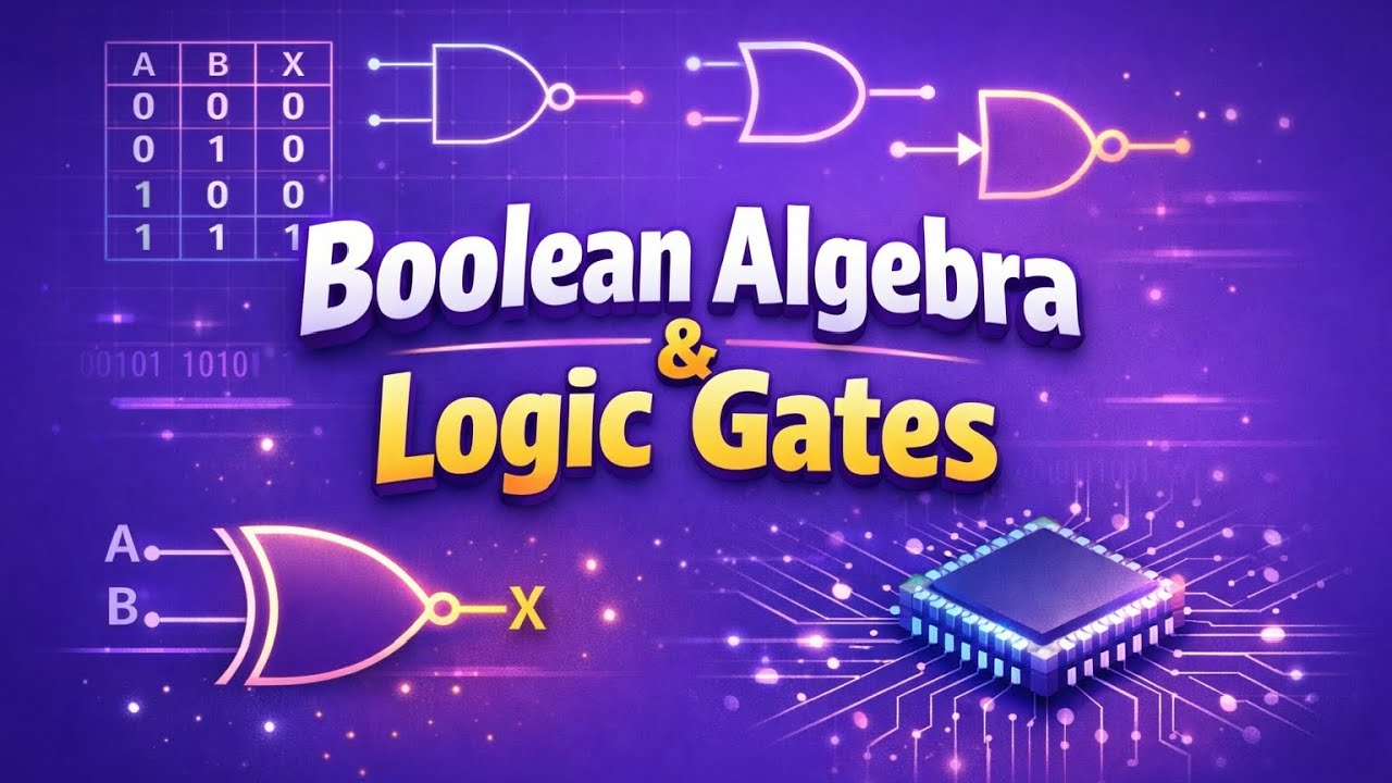 التصميم المنطقي Logic Design شرح Boolean Algebra and Logic Gate المحاضرة الاولى
