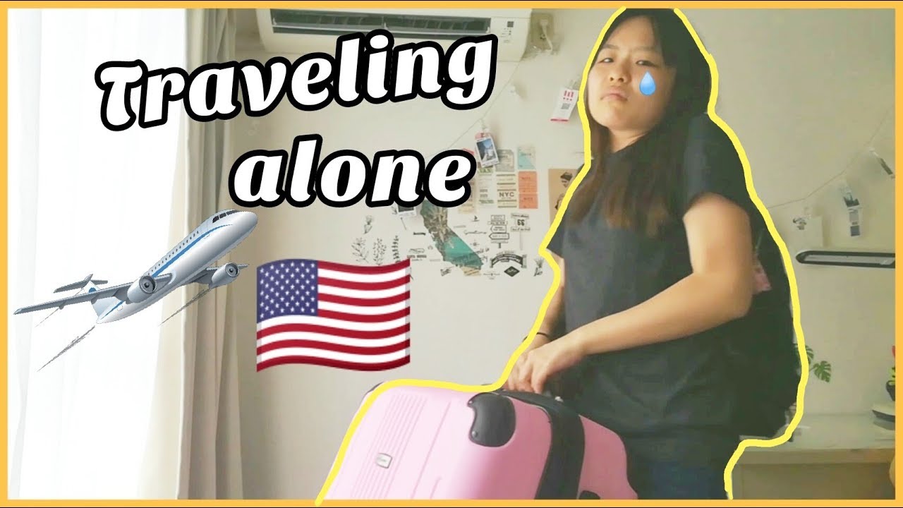 TRAVEL DAY to AMERICA alone *I'm scared* ✈️ - YouTube