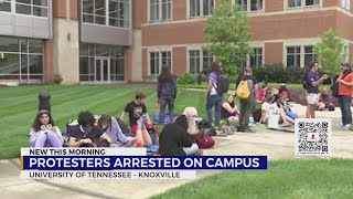 Protesters arrested at University of Tennessee campus