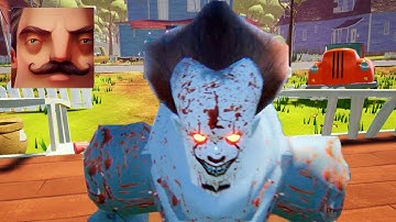 Hello Neighbor - My New Neighbor Pennywise EXE - IT EXE Act 2 Gameplay Walkthrough