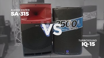 Turbosound IQ15 vs Audiocenter SA315 Audio Performance Comparison