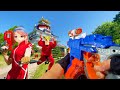 Nerf war  amusement park battle 12 nerf first person shooter