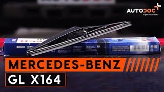 rear and front Wiper blades installation MERCEDES-BENZ GL: video manual