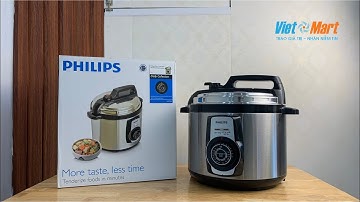 NỒI ÁP SUẤT ĐIỆN PHILIPS HD2103/66: Việt Mart Review và Hướng dẫn sử dụng.