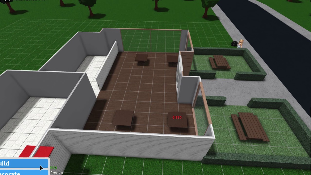 Aesthetic bloxburg cafe!!! - YouTube