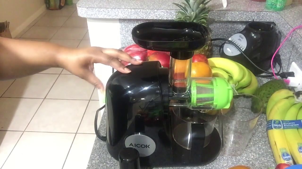 Aicok Slow Masticating Juicer Review and Demo YouTube