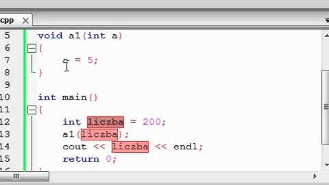 Kurs C++ 22: Przekazywanie Przez Wskaznik