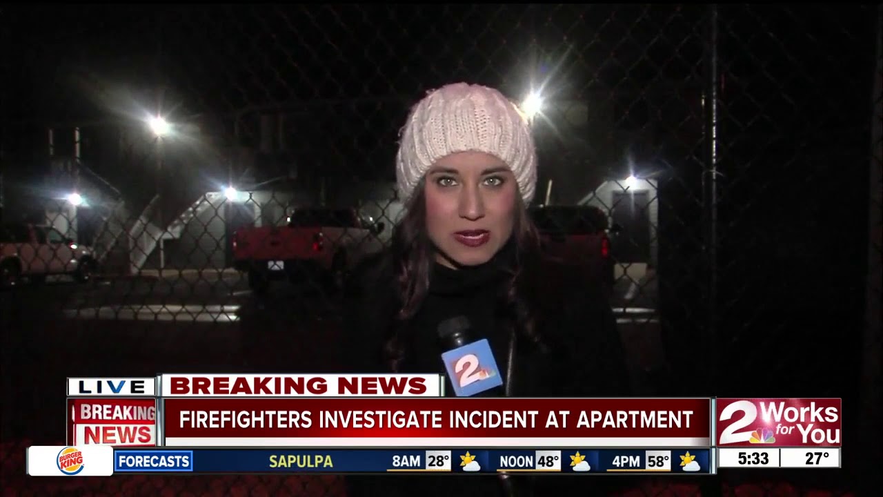 Firefighters investigate overnight apartment fire on 60th Peoria - YouTube