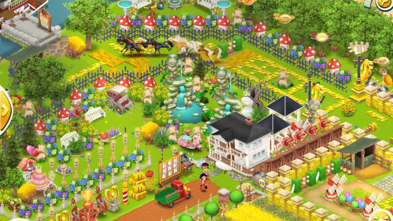 HAY DAY tricks, at the horse track YouTube