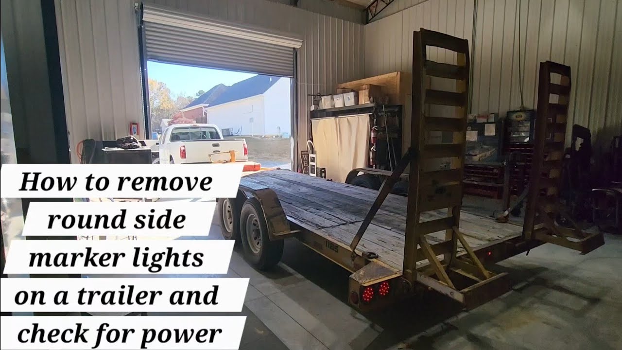 Как снять круглые габаритные огни на прицепе и проверить наличие питания