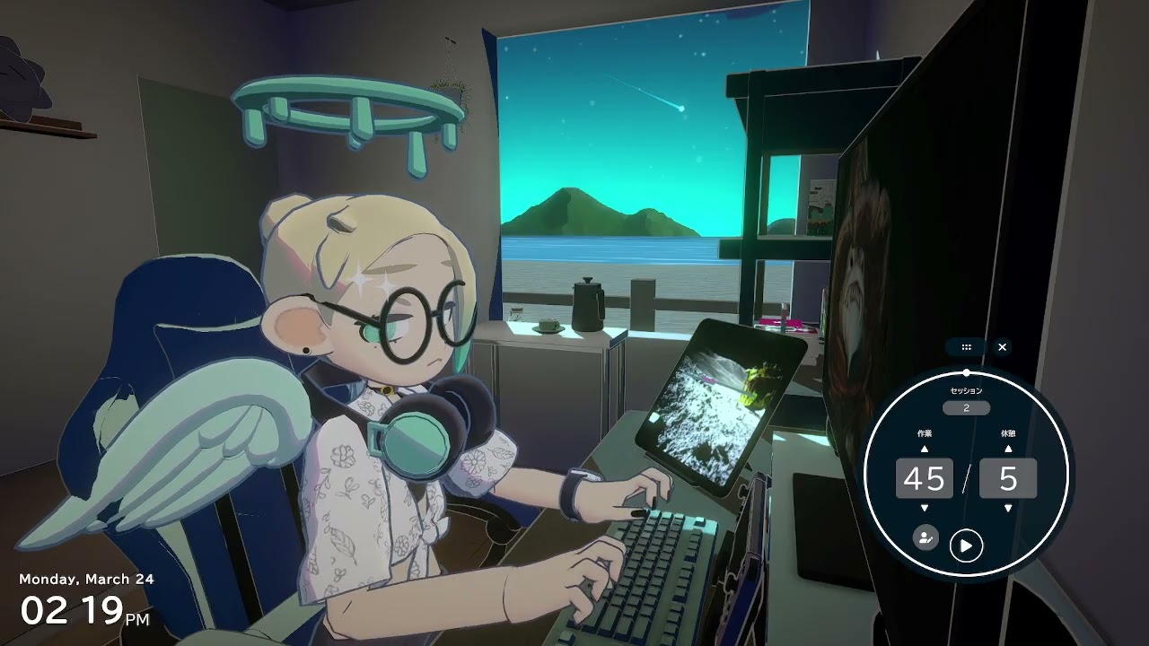 【gogh: Focus with Your Avatar】Study with me？（45/5：ポモドーロタイマー）【アーカイブ】