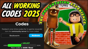 The Presentation Experience Codes June 2025 ⚠️New⚠️ ALL CODES Roblox The Presentation Experience