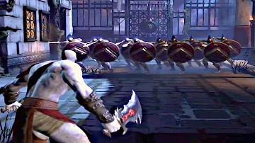 God of War Ascension PS5 - Kratos Vs SPARTANS Fight Scene