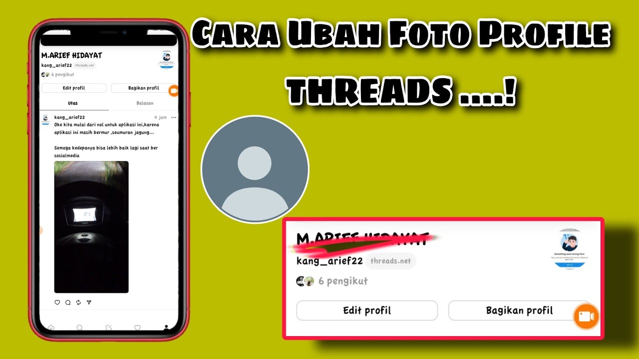 Cara Message Profile Cara Mengubah Foto Profile Tbreads Terbaru 2023 || Cara Mengubah foto ...