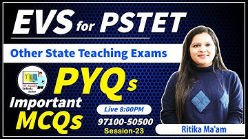 EVS For PSTET 2024 | Class-23 | PSTET EVS Most Expected Questions | PSTET Paper 1 EVS Preparation