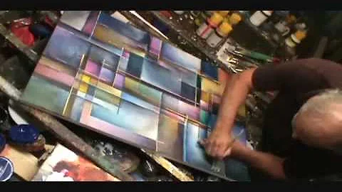 ABSTRACT Painting Design - Demonstration, Mix Lang...