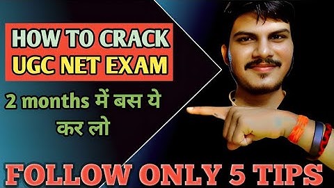 Ugc net strategy |how to crack ugc net jrf exam on two months|| Follow this 5 tips to crack net exam
