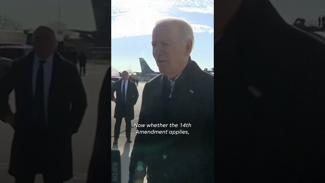 Biden says Trump ‘supported an insurrection’ following Colorado ruling #Shorts