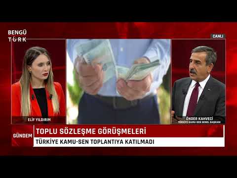 TÜRKİYE KAMU-SEN GENEL BAŞKANI ÖNDER KAHVECİ TOPLU SÖZLEŞME GÖRÜŞMELERİNİ DEĞERLENDİRDİ