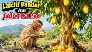 The Greedy Monkey and the Magical Tree 🐒🌳 | 3D Cartoon Moral Story