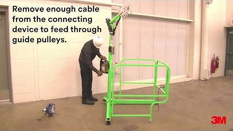 3M™ DBI-SALA® 4-in-1 Davit Hoist System Setup