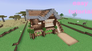 Minecraft: How To Build a Simple Starter House In Minecraft  Tutorial