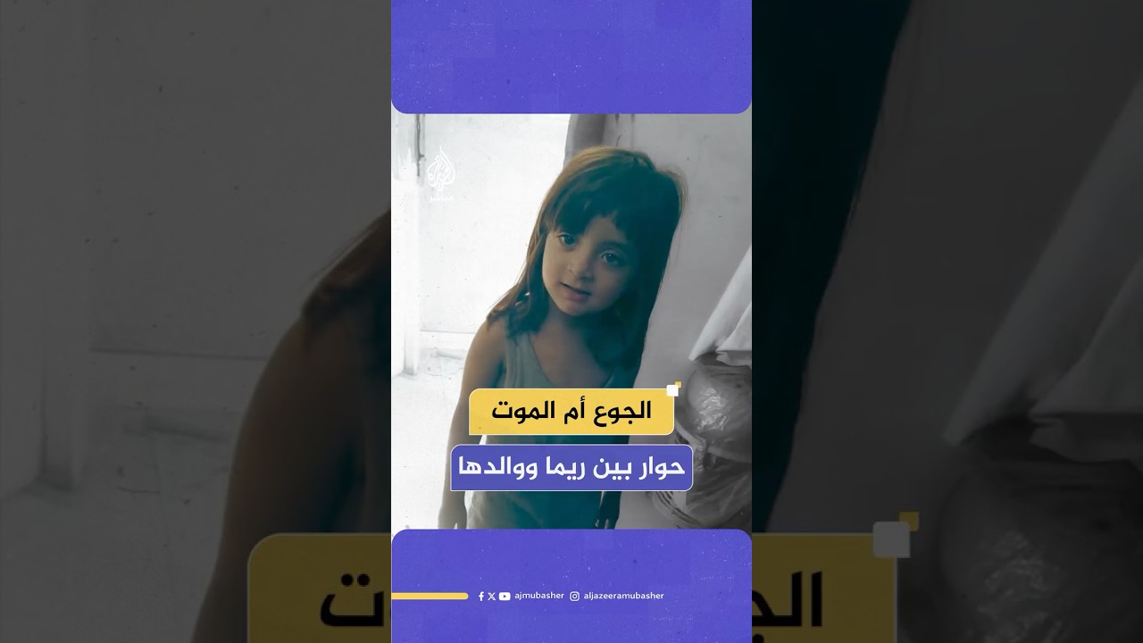 حوار مؤثر بين الطفلة الفلسطينية "ريما" والدها تطلب منه الذهاب للحصول على المساعدات رغم الموت