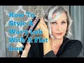 How To Style A Wavy Lob With  Flat Iron