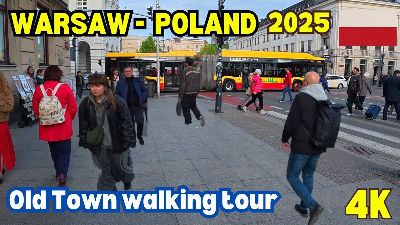 POLAND [4K] Exploring the Beautiful Streets of 