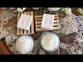 DIY Rice Soap and Milk Soap صابونة الأرز وصابونة الحليب لنقاء وصفاء البشرة