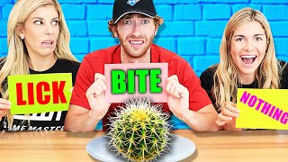 Extreme Bite, Lick Or Nothing Food Challenge to Find Missing Truth about RHS!