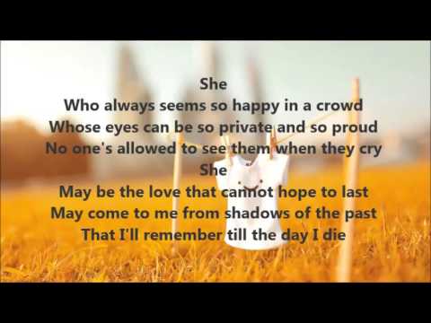 "She" lyrics by Elvis Costello from "Notting Hill" soundtrack - YouTube