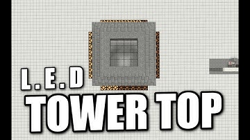 Minecraft PS4 -  L.E.D TOWER TOP - Tutorial ( PS3 / XBOX / WII U / PE )
