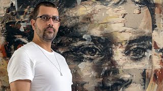 Acta, Non Verba - Making Of | Mario Henrique painting at the studio, 2022