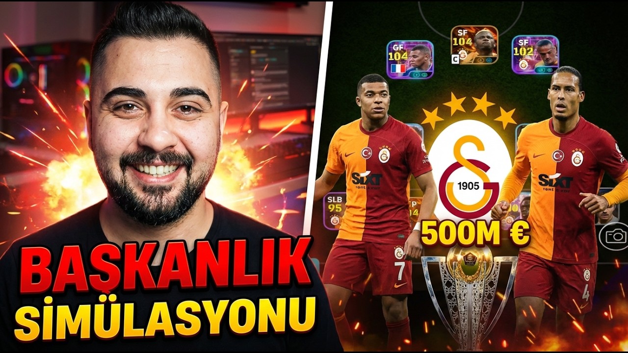 BAŞKANLIK SİMÜLASYONU BÖLÜM 1! GALATASARAY'I 500M EURO ile ŞAMPİYON YAPMAYA ÇALIŞTIM! 5 EPİK CEZALI