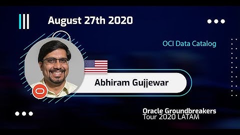 Abhiram Gujjewar - OCI Data Catalog