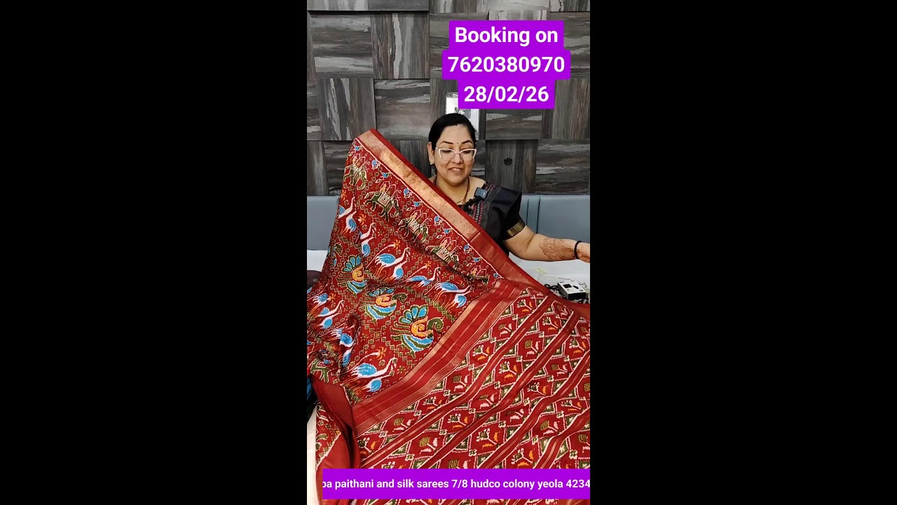 Tranding Saree Saikrupa Paithani 7620380970 --28/02/26 #live # Diwali # festival #shorts