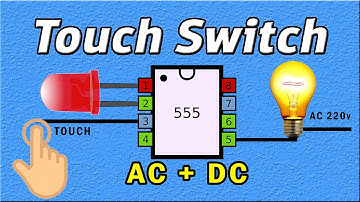 Touch On-Off Sensor Switch Circuit Using 555 Timer IC