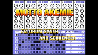 Motto Akemie - FM Drum Synth & Sequencer - Demo for the iPad screenshot 3